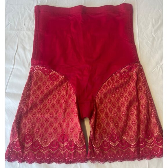 Butt Lifter Body Shaper Shorts Red lace Faja Size XXL - Picture 2 of 14
